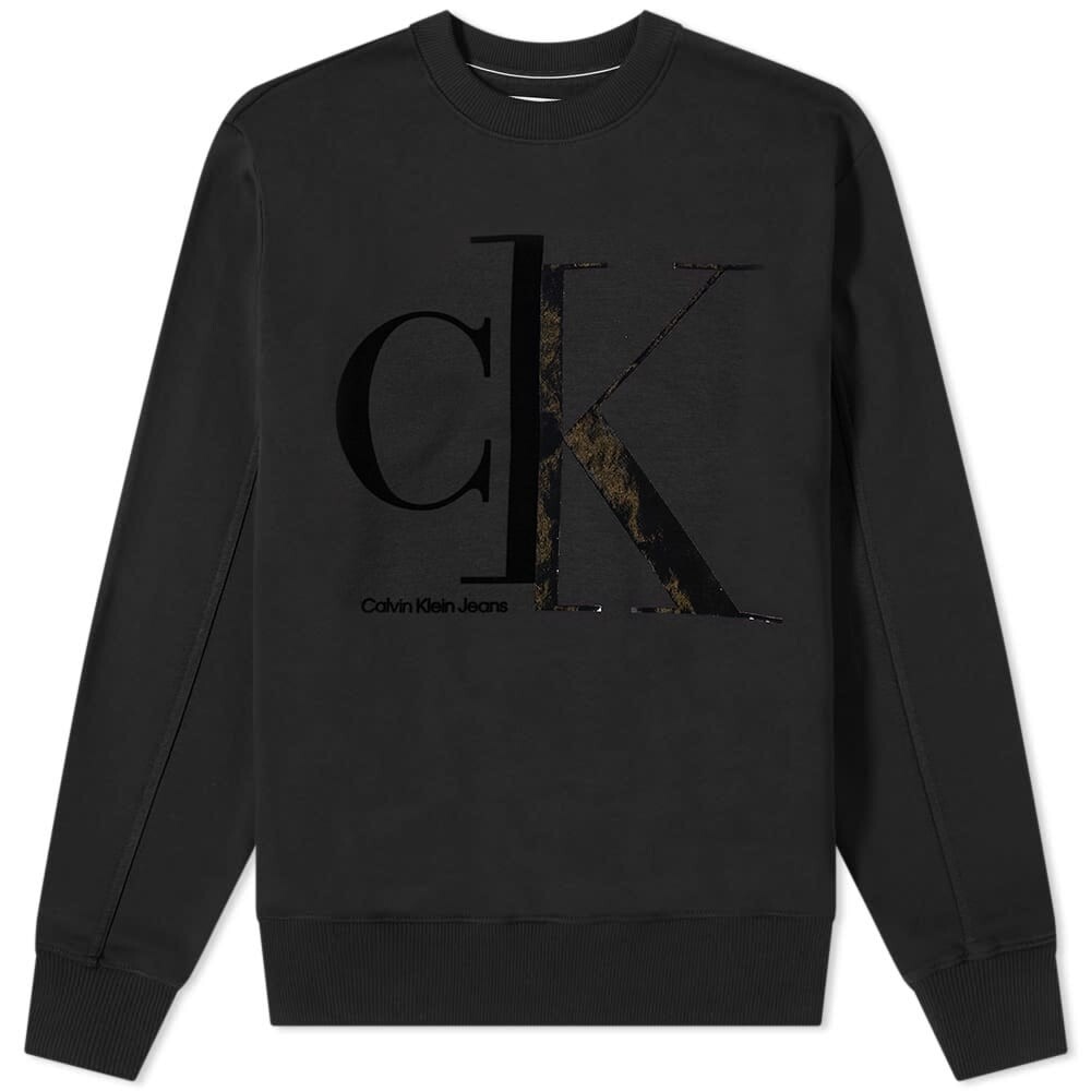 

Толстовка Calvin Klein Bold Spliced CK Crew Sweat, Черный