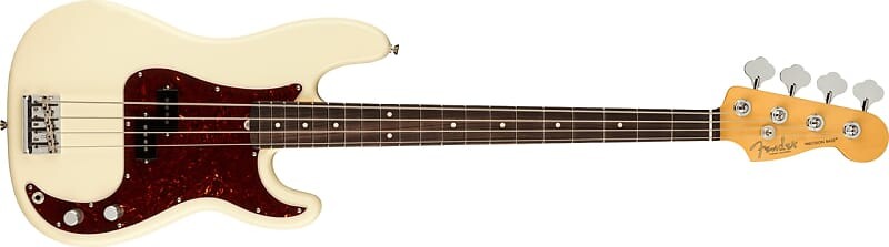 

Fender American Professional II Precision Bass, накладка на гриф из палисандра, олимпийский белый