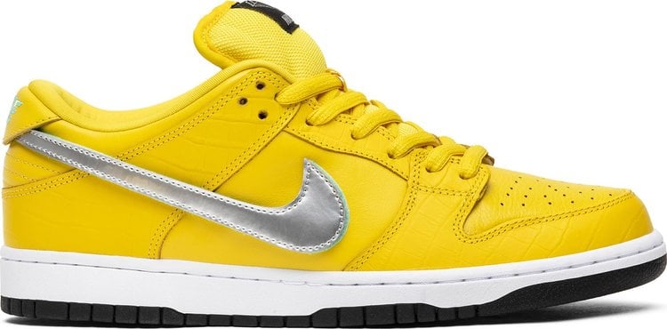 Лимитированные кроссовки Nike Diamond Supply Co. x Dunk Low Pro SB 'Canary Diamond', желтый - фото