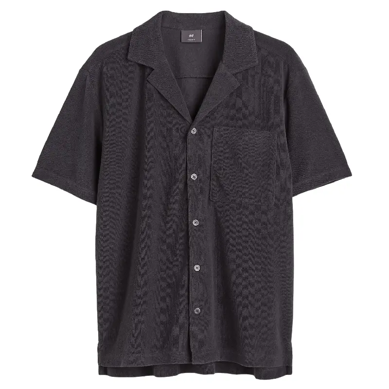 

Рубашка H&M Regular Fit Casual, темно-серый