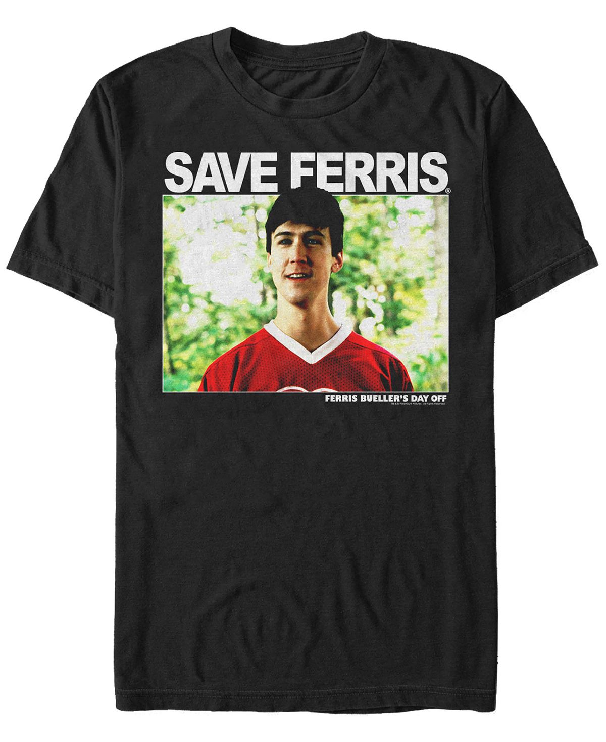Мужская футболка с коротким рукавом cameron save ferris portrait Fifth Sun, черный
