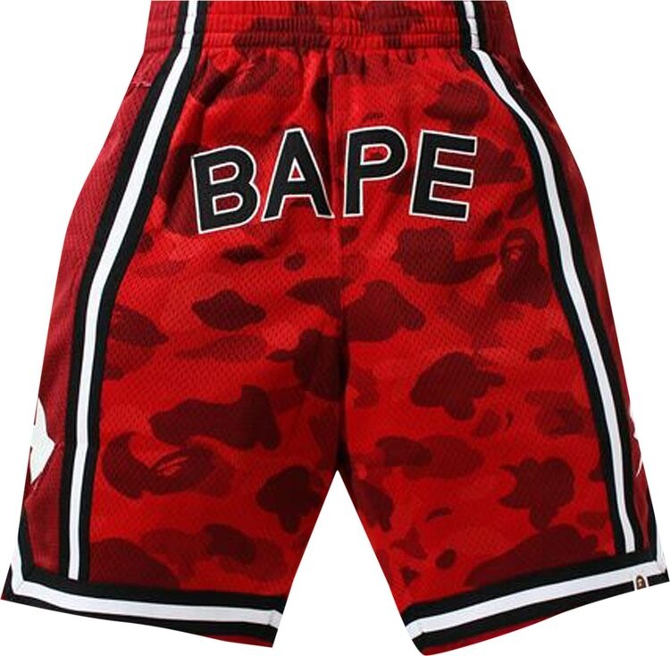 

Шорты BAPE Color Camo Wide Basketball Shorts 'Red', красный