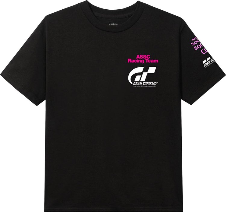 Футболка Anti Social Social Club x Gran Turismo Logo Tee 'Black', черный - фото