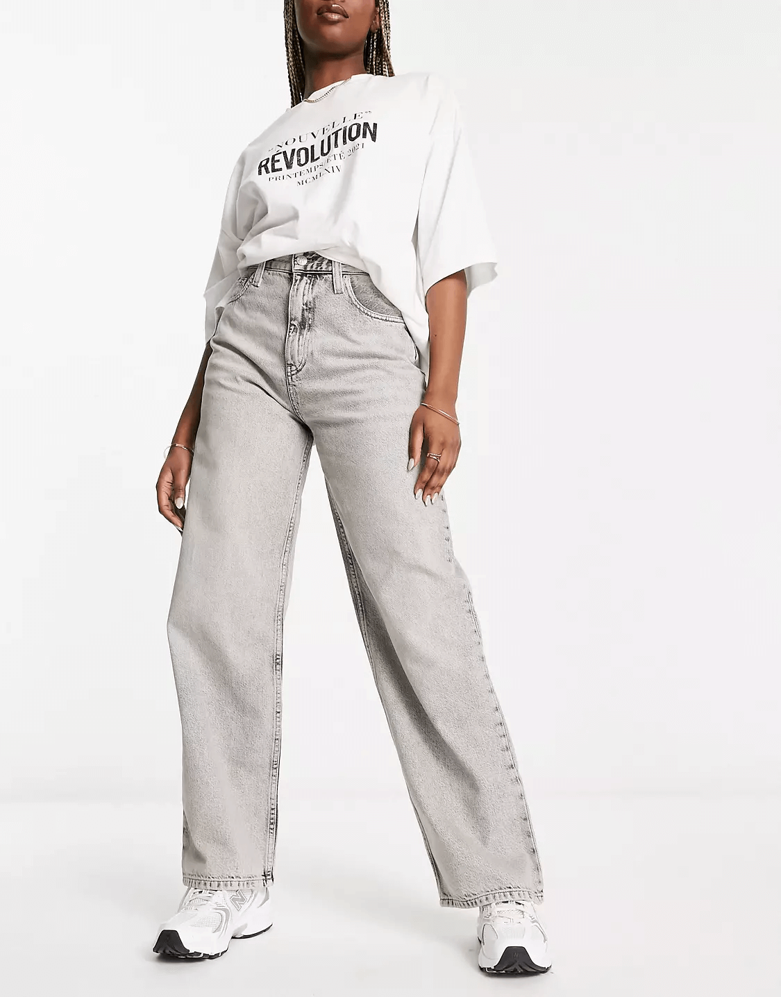 Джинсы Calvin Klein Jeans High Rise Relaxed, серый