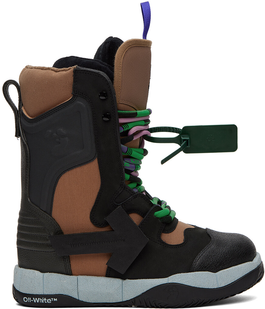 

Черно-коричневые ботинки Snow Sneakers Off-White