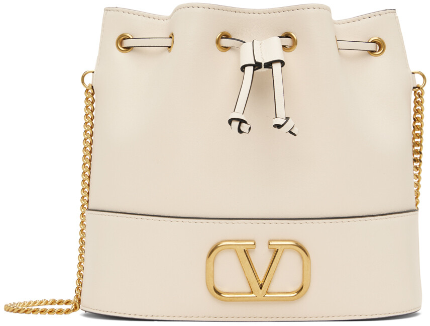 

Миниатюрная сумка-мешок Off-White с логотипом VLogo Valentino Garavani