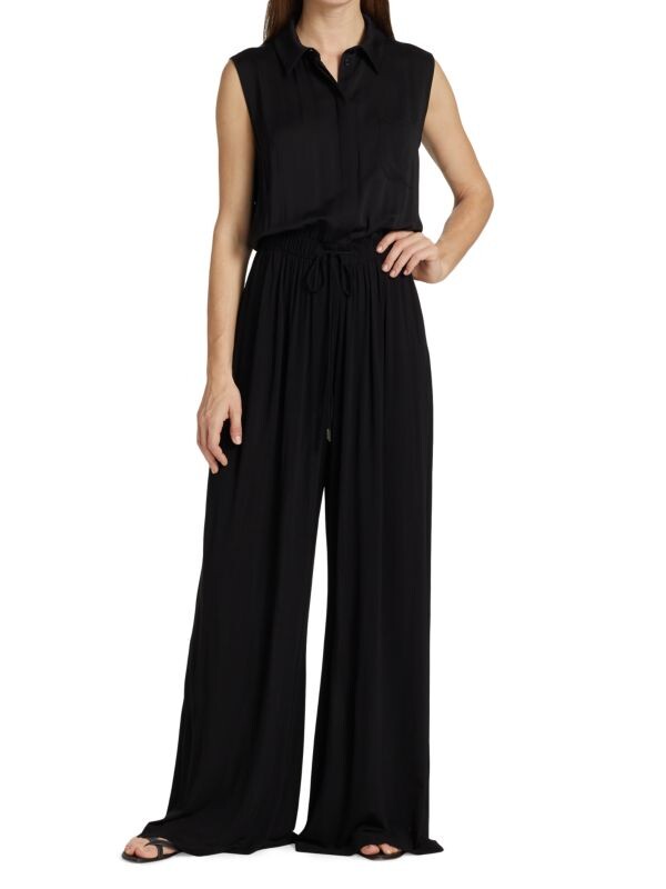 

Комбинезон stop без рукавов из шелка и джерси Max Mara Black