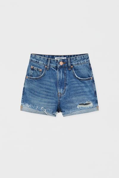 

Джинсовые шорты со средней посадкой PULL&BEAR