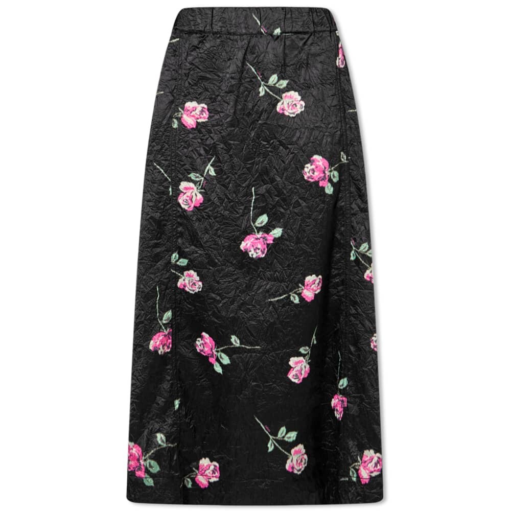 

Юбка GANNI Crinkled Satin Maxi Skirt