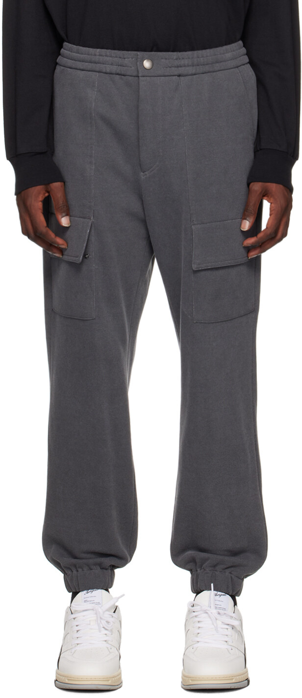 

Серые брюки карго с кулиской Solid Homme, Серый