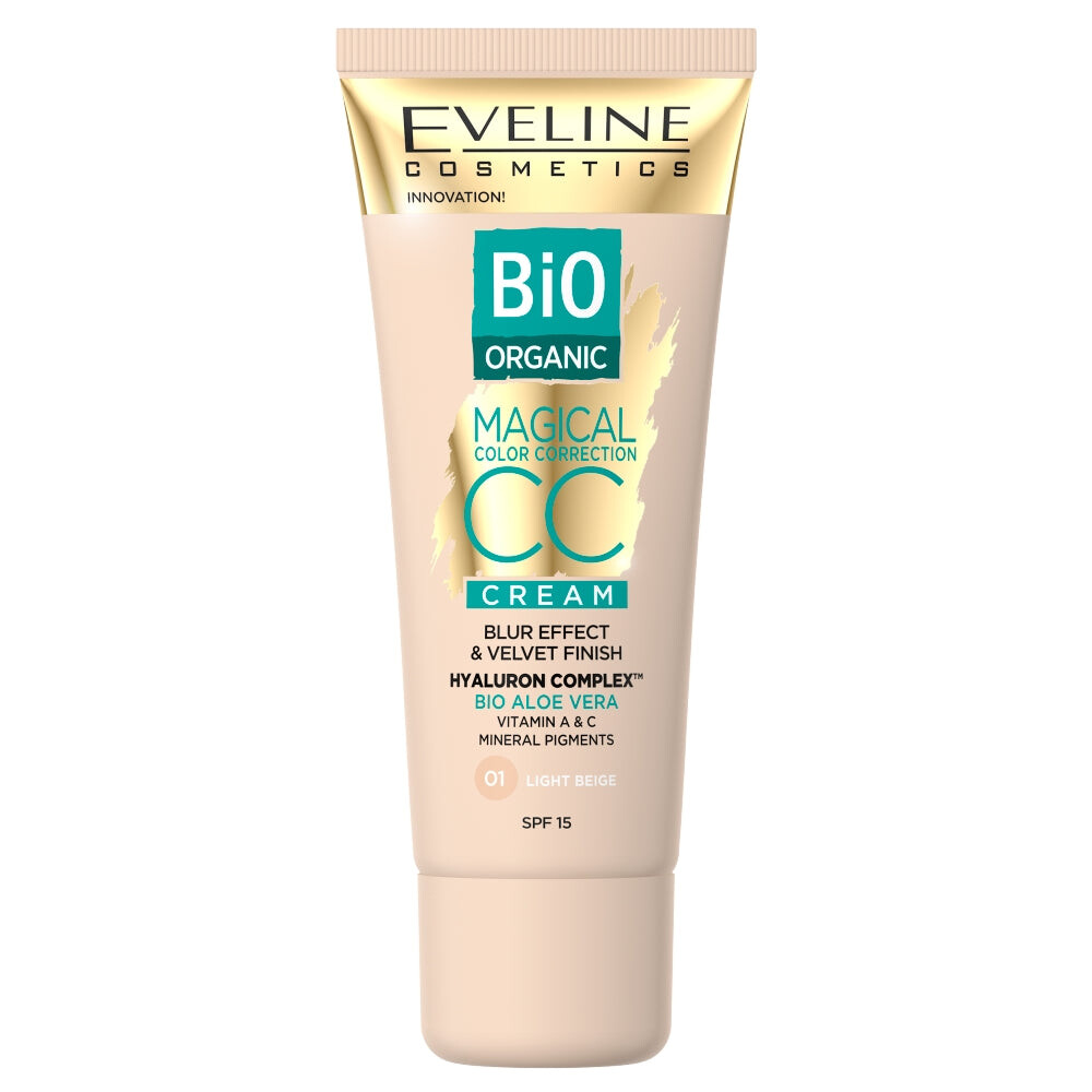 

Eveline Cosmetics Bio Organic Magical Color Correction Cream СС крем с минеральными пигментами 01 Светло-бежевый 30мл