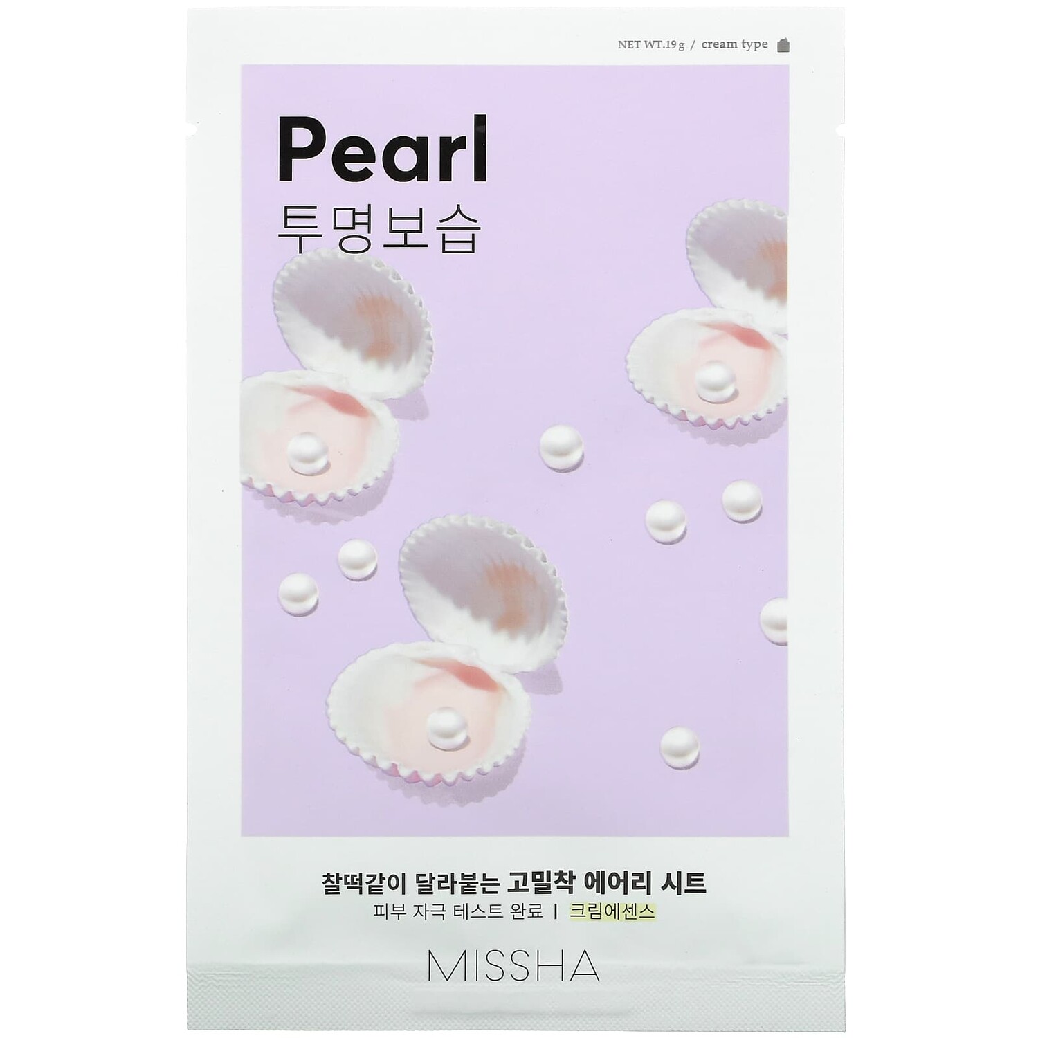 

Тканевая Маска Missha Airy Fit, с жемчугом, 19 г
