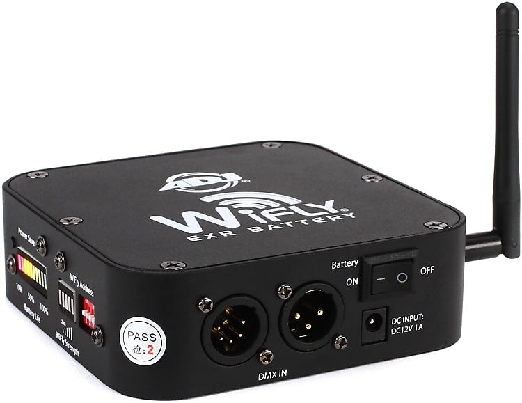 ADJ WiFLY EXR Аккумуляторный беспроводной передатчик/приемник DMX American DJ WIF013 беспроводной передатчик приемник dmx с батареей american dj wifly exr wifly exr battery wireless dmx transmitter receiver