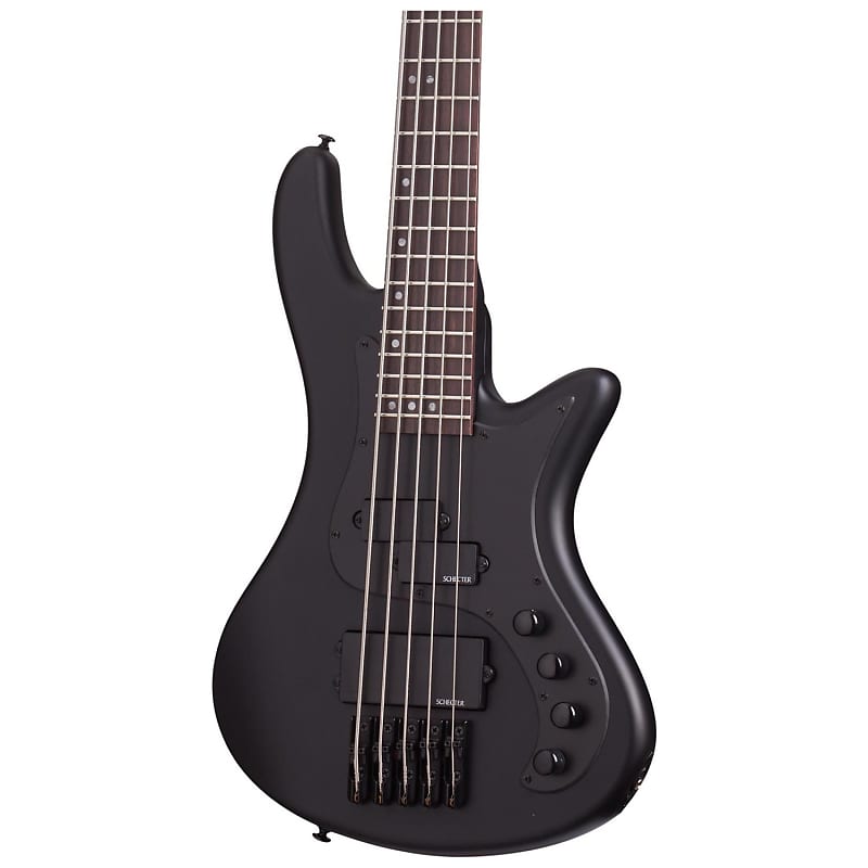 цена Schecter 2523 Stiletto Stealth-5 5-струнная бас-гитара, черный матовый