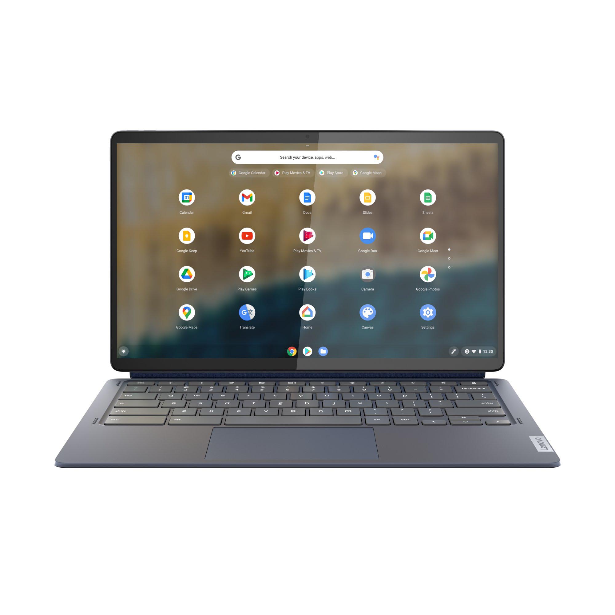 Ноутбук Lenovo Chromebook Duet 5 13.3'', 4 Гб/128 Гб, синий, английская клавиатура - фото