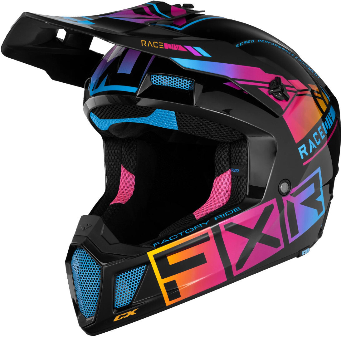 Шлем FXR Clutch CX Pro MIPS для мотокросса, черный/розовый шлем fxr clutch cx pro mips для мотокросса черный