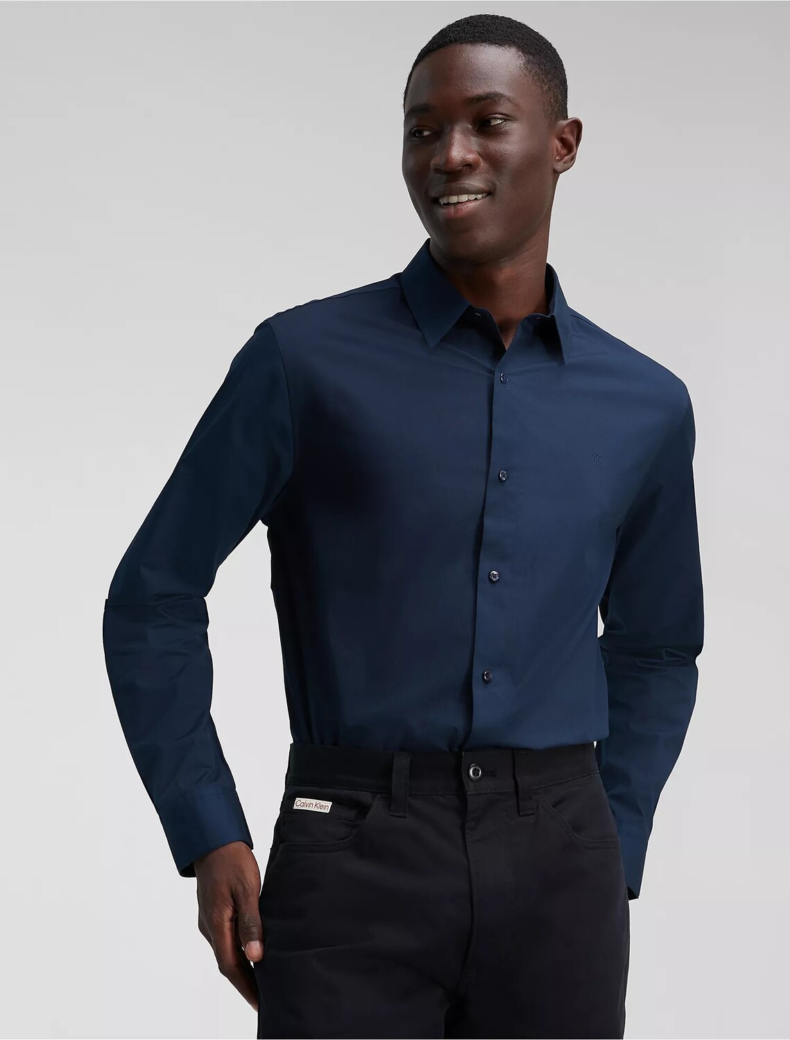 

Рубашка Calvin Klein Casual, темно-синий