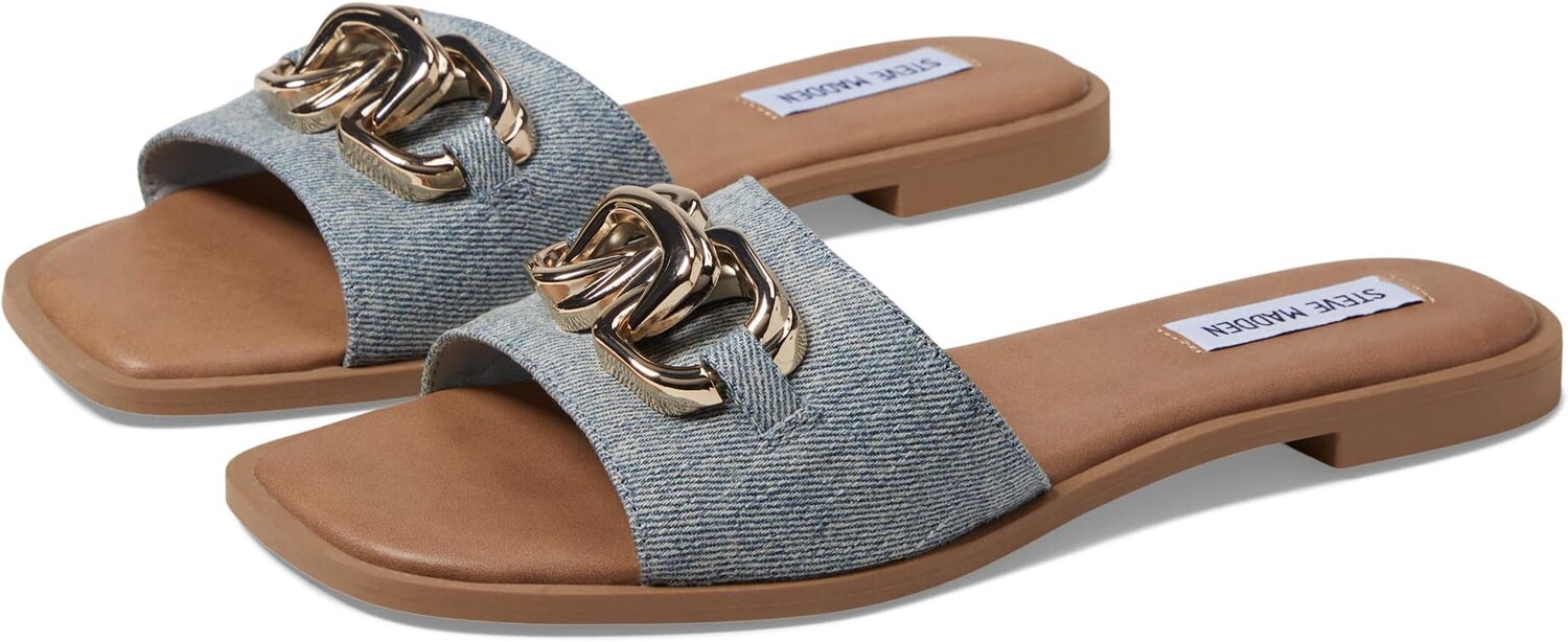 

Сандалии на плоской подошве Gene Flat Sandal Steve Madden, цвет Denim