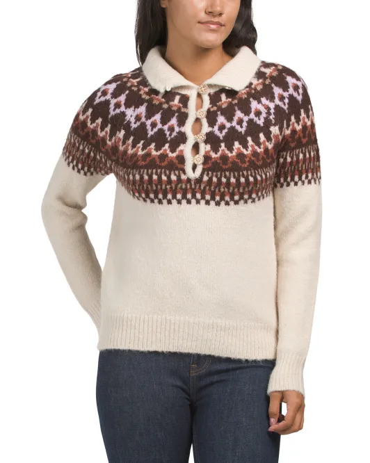 

Свитер Olly Fair Isle Heartloom, цвет Cream