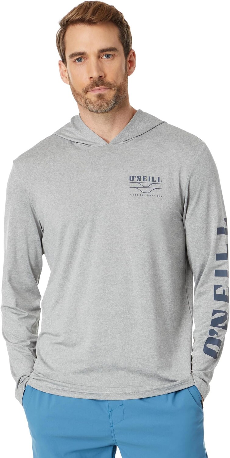 

Футболка с длинными рукавами и капюшоном Trvlr UPF O'Neill, цвет Heather Grey