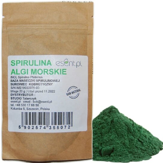

Порошок спирулины Natural Sea Algae Esent 20г