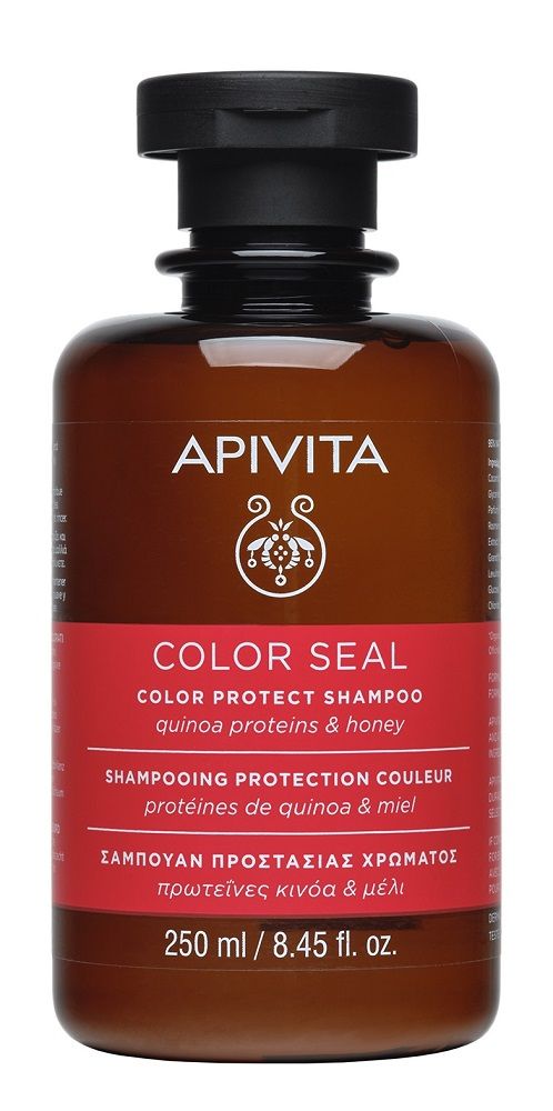 Apivita Color Seal шампунь, 250 ml кондиционер apivita color seal color protect conditioner quinoa proteins