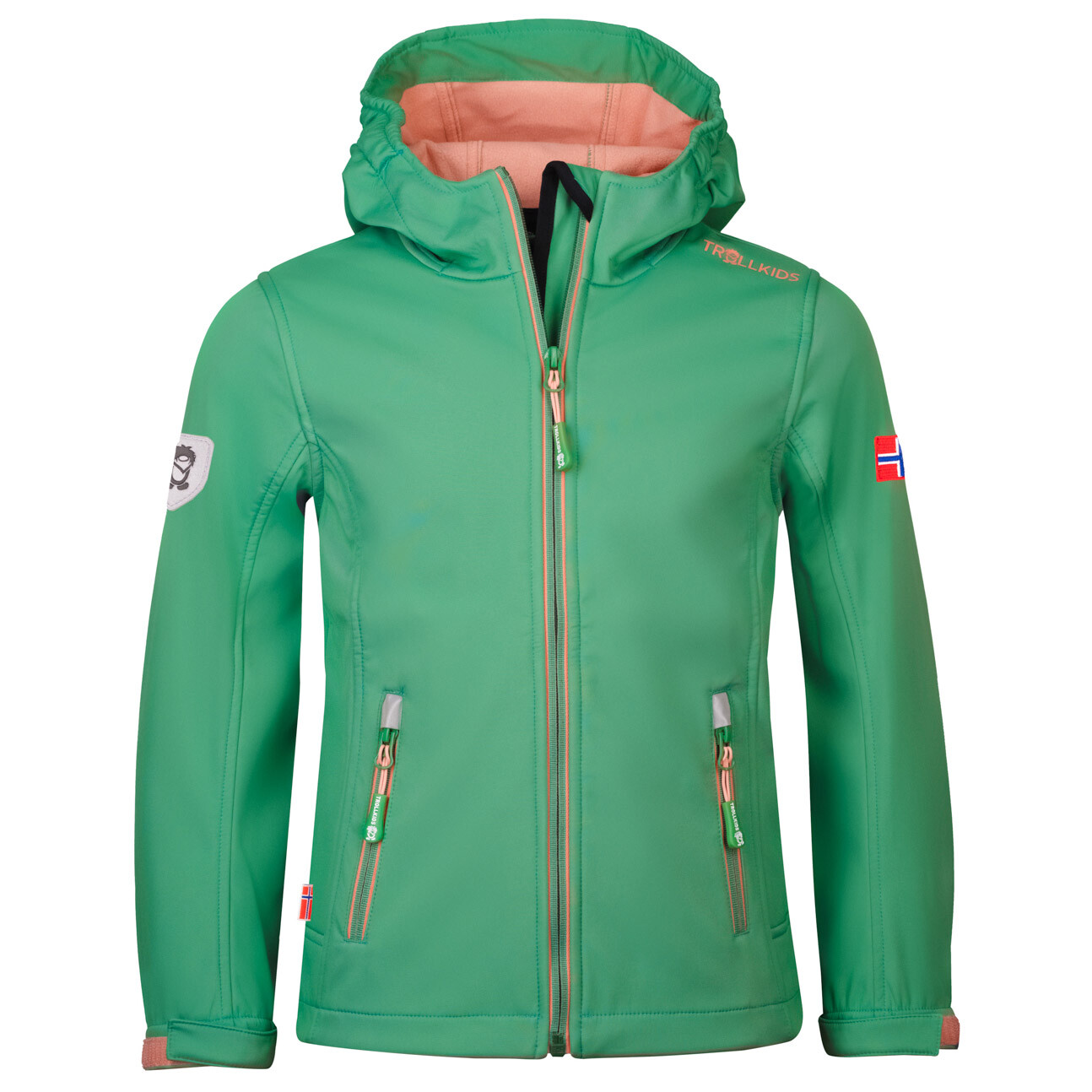 

Куртка из софтшелла Trollkids Girl's Trollfjord, цвет Leaf Green/Dahlia