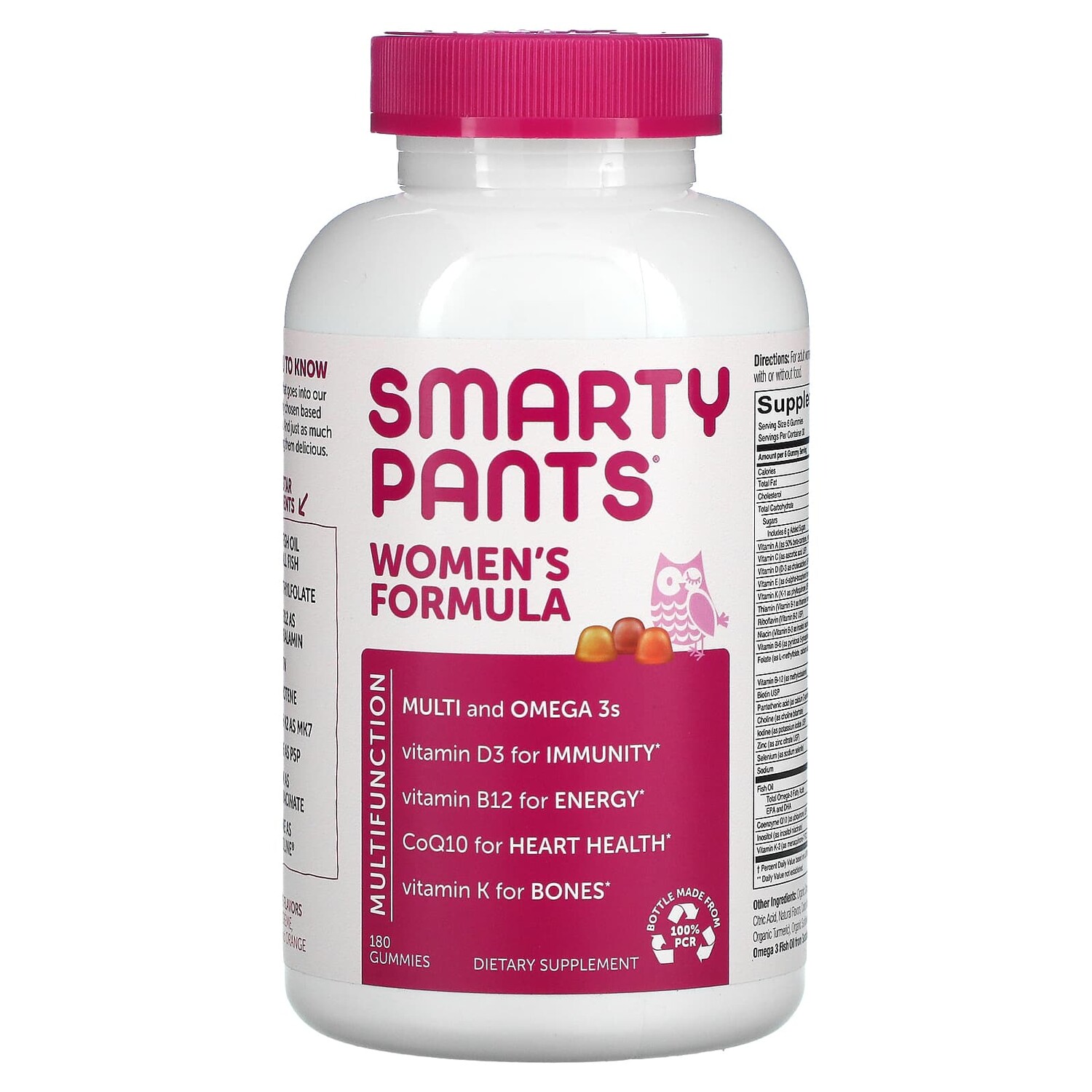 

Комплекс для женщин, 180 жевательных таблеток, SmartyPants