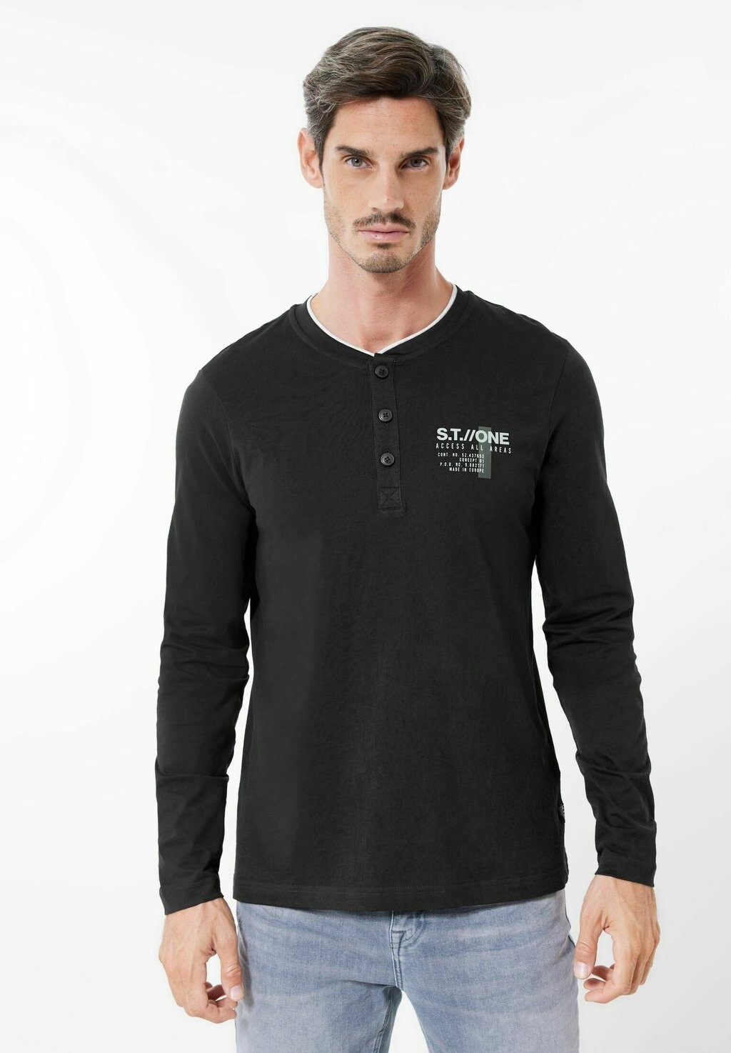 

Рубашка с длинным рукавом Street One MEN, цвет schwarz