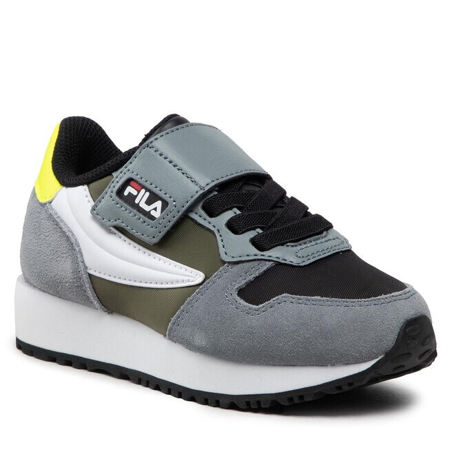 

Кроссовки Fila RetroqueVelcro Kids, серого цвета