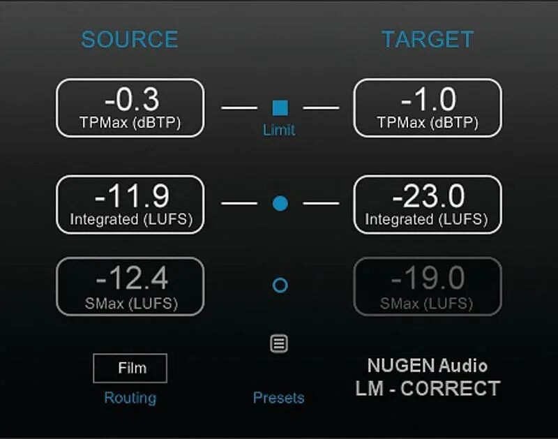 

Плагин NUGEN Audio LM-Correct Auto Loudness
