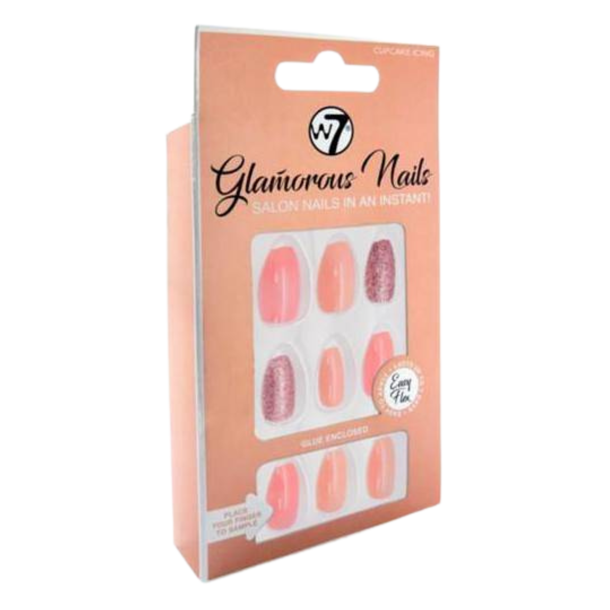 W7 Glamorous Nails накладные ногти Cupcake Icing, 24 шт/1 упаковка