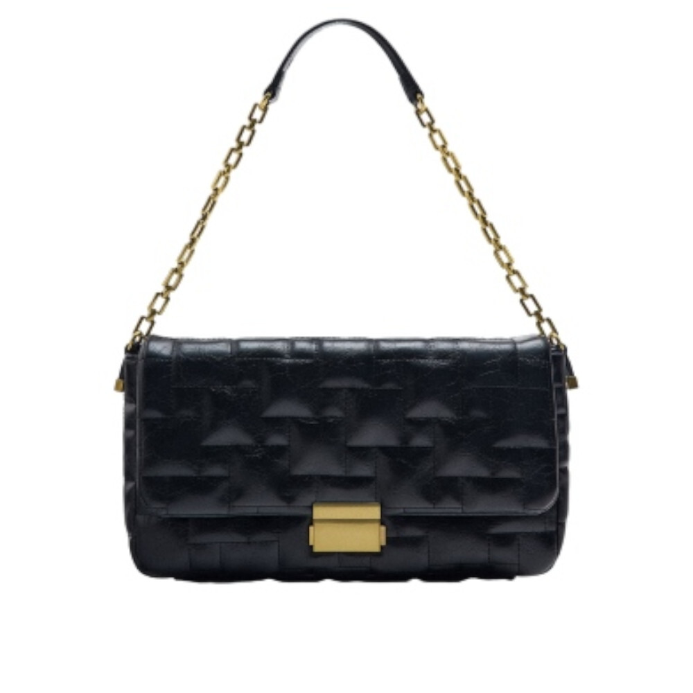 

Сумка кросс-боди стеганая с плечевым ремнем Zara Quilted Shoulder, черный
