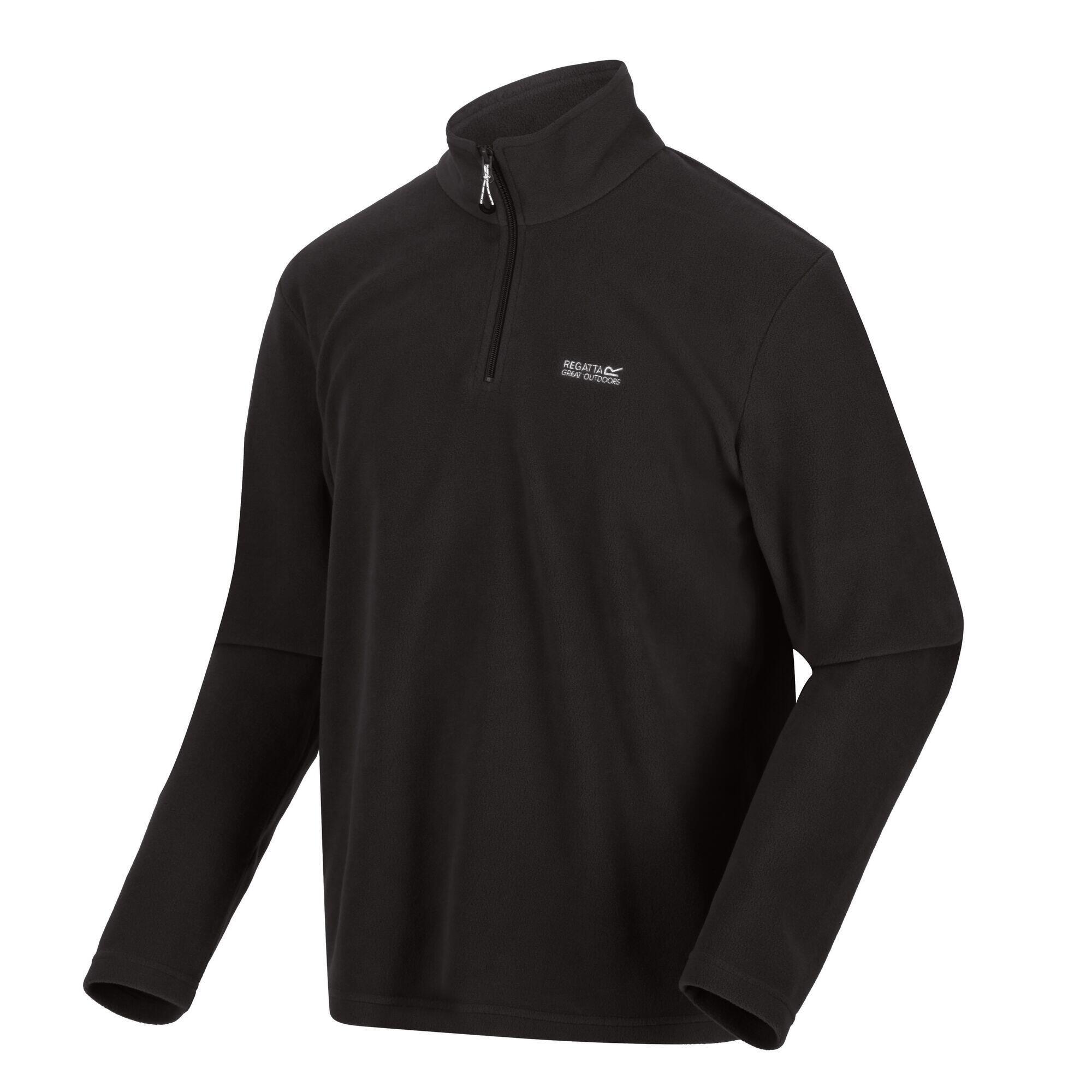 Куртка для походов флисовая мужская Regatta Thompson, черный куртка флисовая мужская lancaster черная размер s