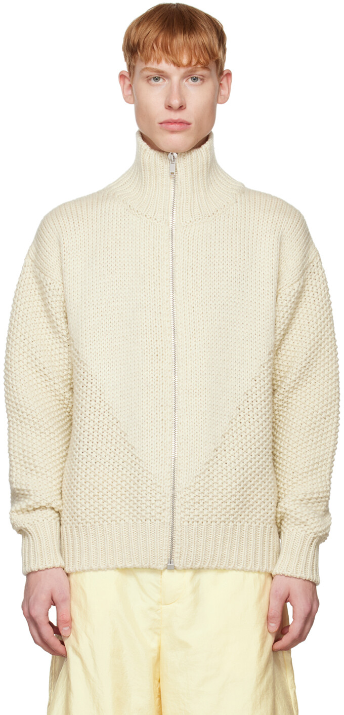 

Свитер на молнии Off-White Jil Sander, Серый
