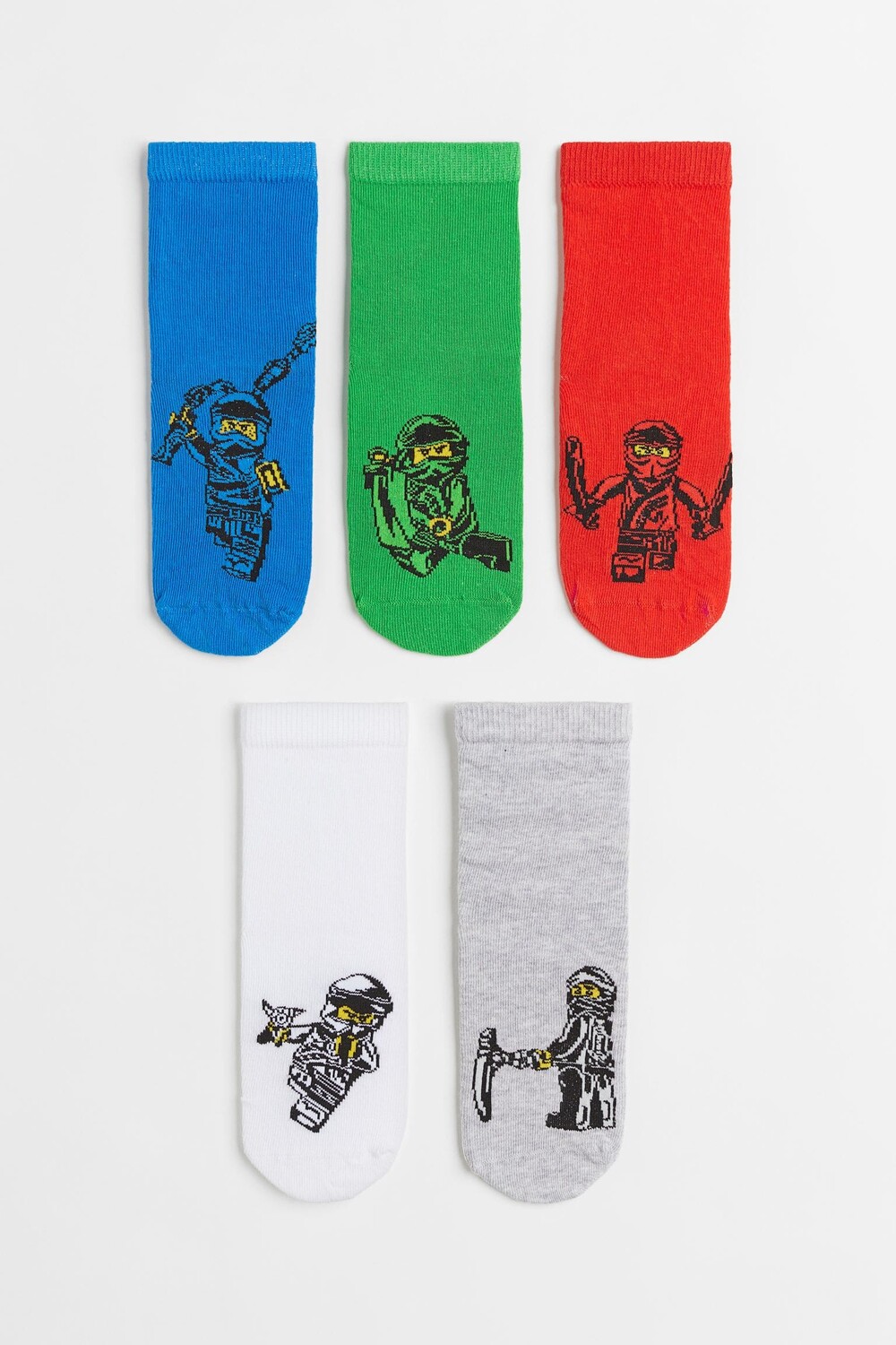 

5 пар носков с рисунком H&M Ninjago, зеленый