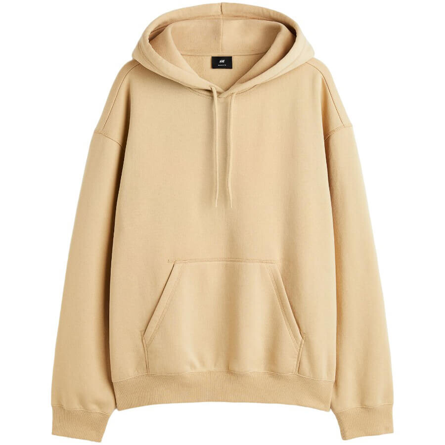 

Худи H&M Relaxed Fit, бежевый