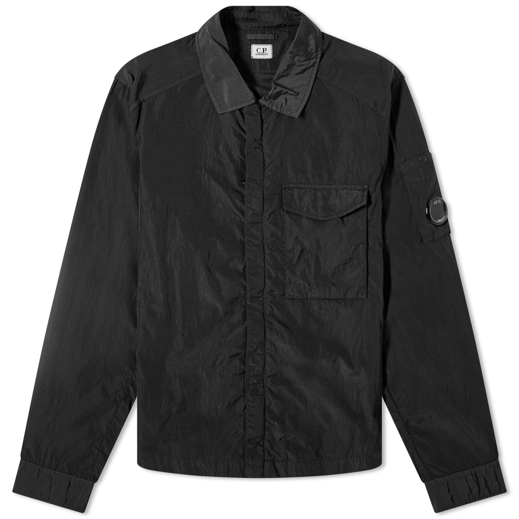 куртка рубашка c p company chrome размер m зеленый Куртка-рубашка C.P. Company Chrome-R Pocket, черный