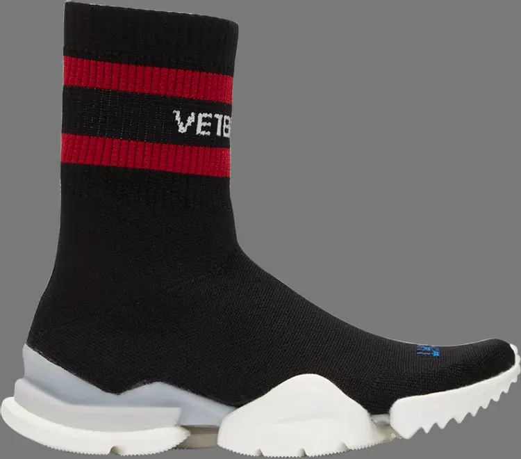 vetements x reebok high top sock trainers