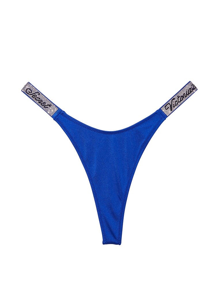 

Трусы Victoria's Secret Swim Shine Strap Bikini Bottom, синий