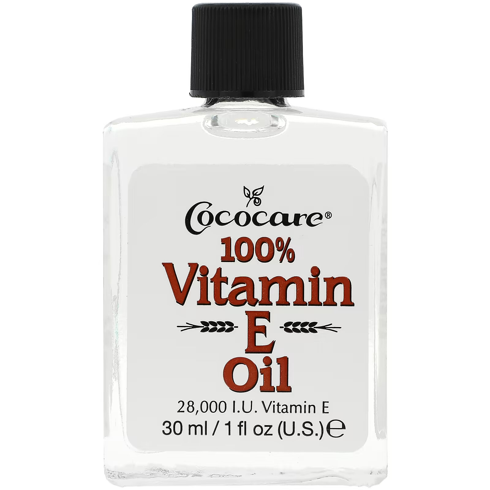 Cococare, 100% масло c витамином Е, 1 жидкая унция (30 мл) cococare 100% натуральное масло перечной мяты 1 жидкая унция 30 мл