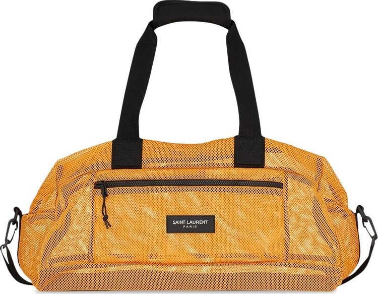 

Сумка Saint Laurent Nylon Mesh Duffle Bag Jaune Yellow, желтый