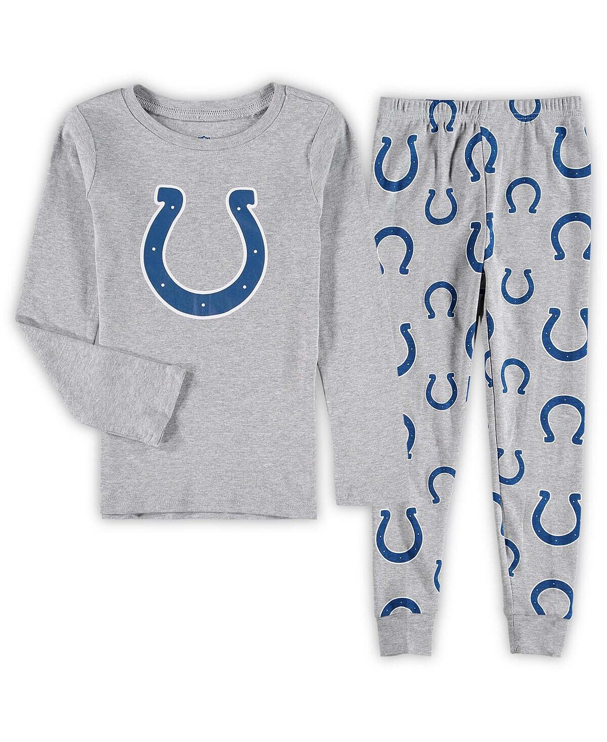 

Серый комплект для сна из футболки и брюк с длинными рукавами Little Boys Indianapolis Colts Outerstuff