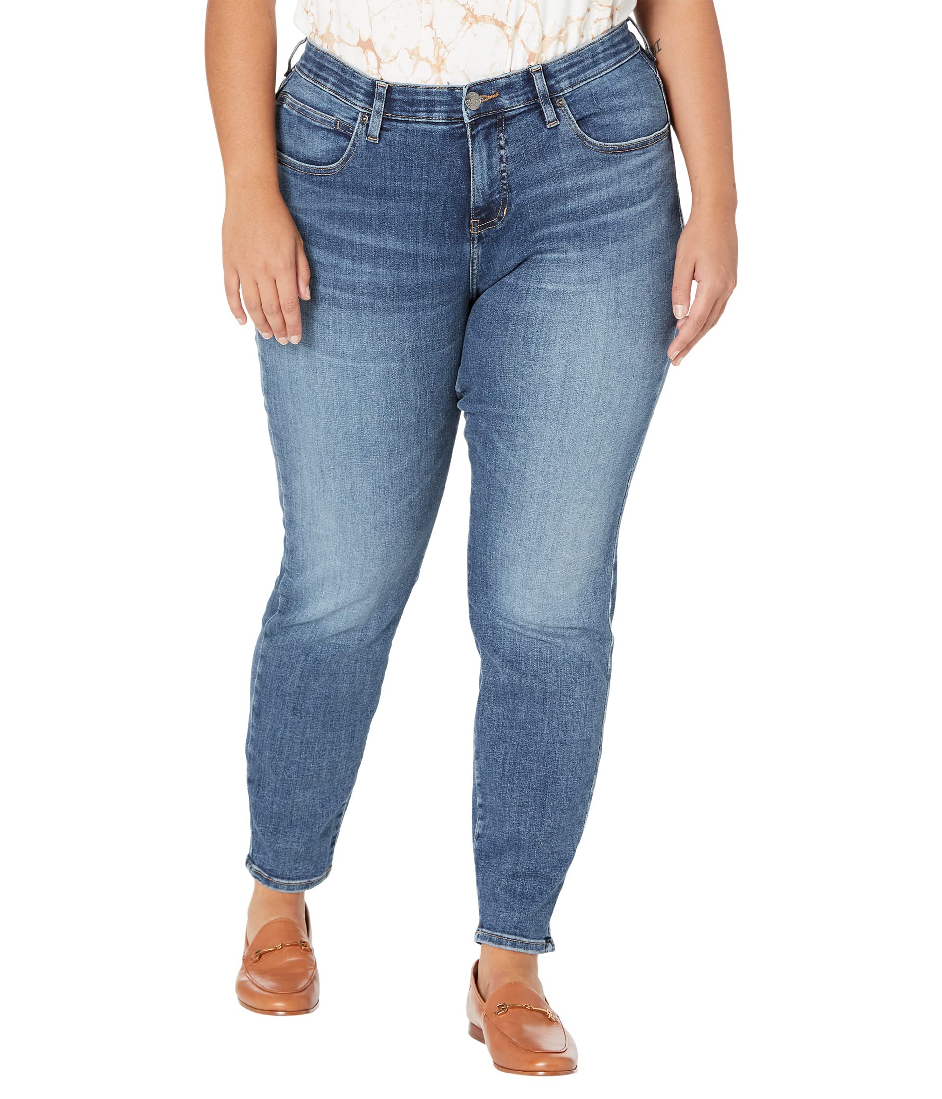 Джинсы Jag Jeans, Plus Size Cecilia Mid-Rise Skinny Jeans джинсы jag jeans plus size cecilia capris