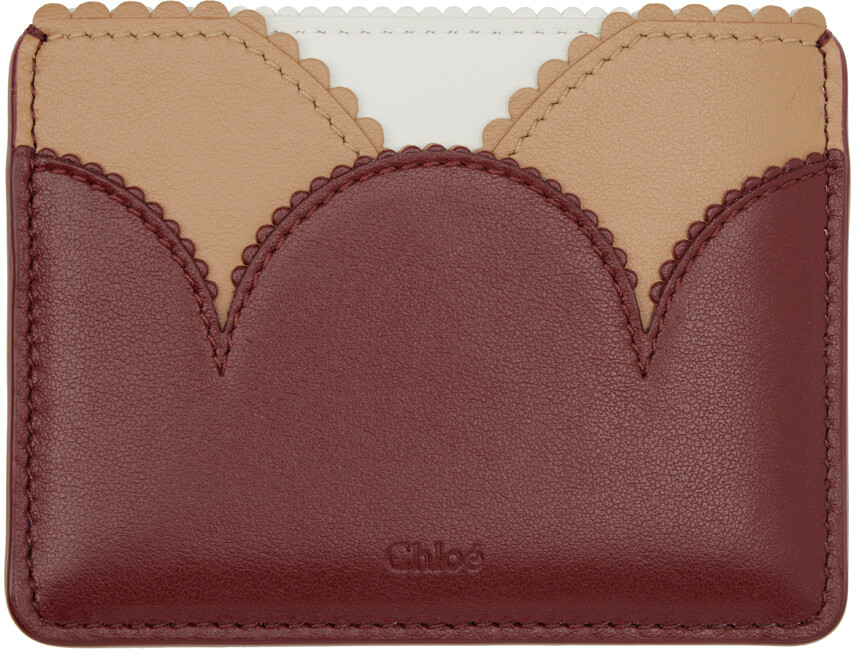 

Красная визитница Linda Chloé