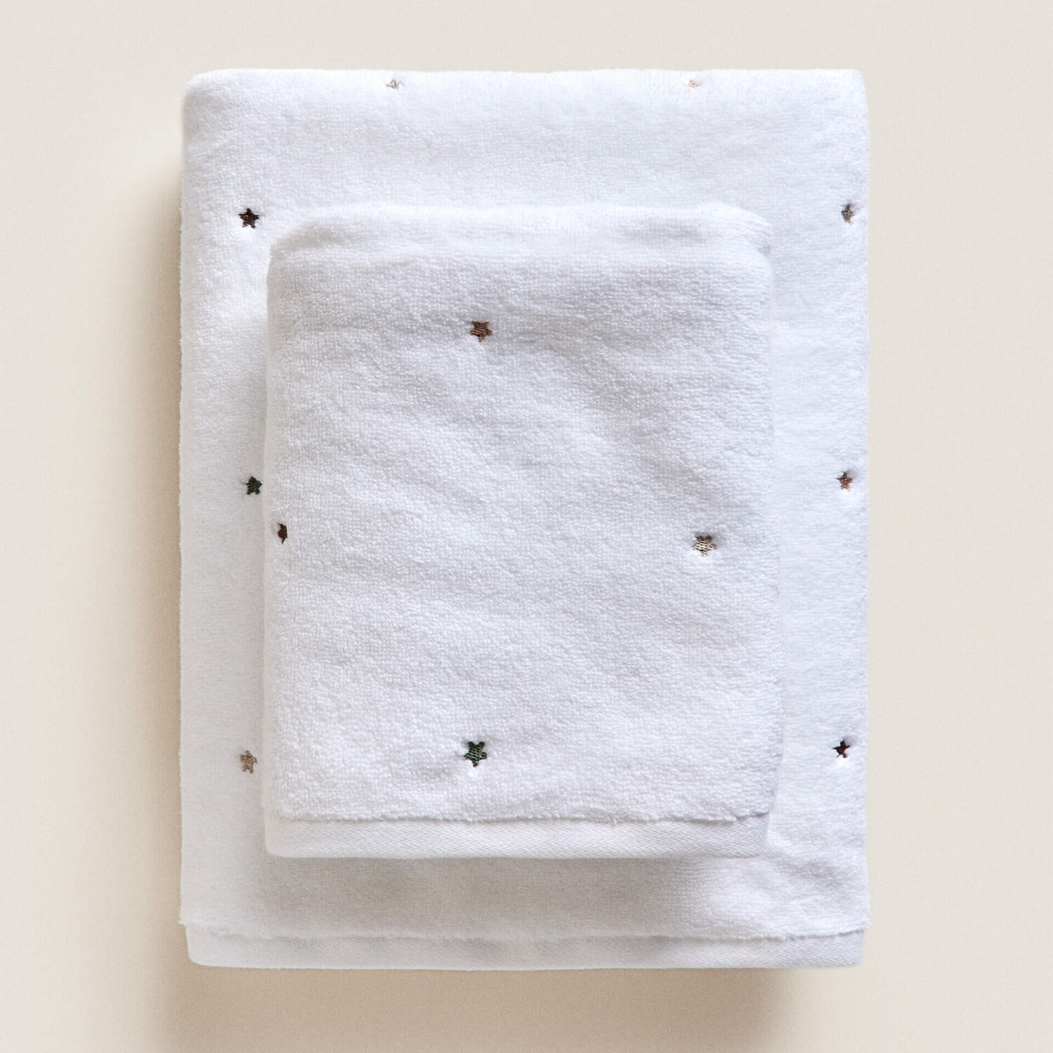 

Полотенце Zara Home Multicoloured Star, белый