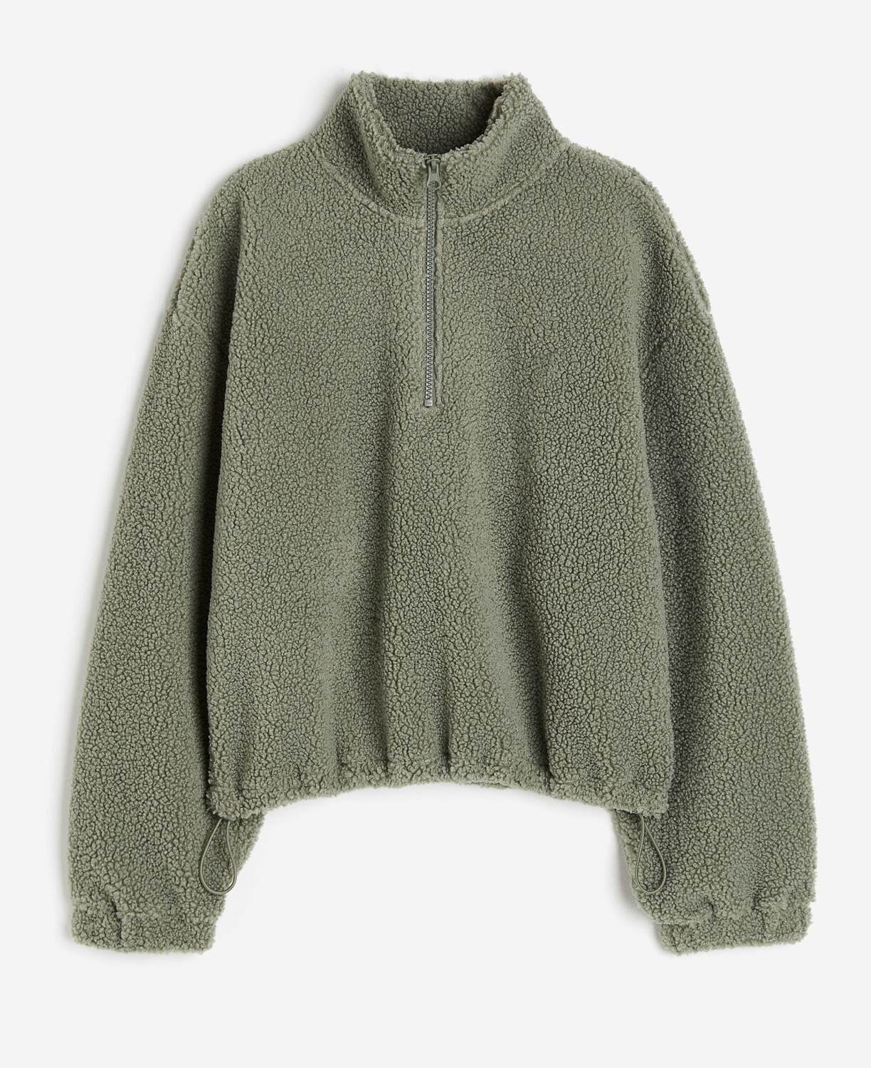 

Толстовка Half-zip Teddy Fleece, зеленый