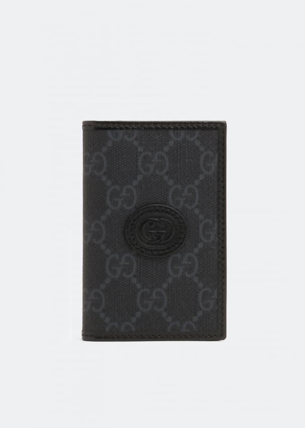 Gucci gg supreme card sale holder