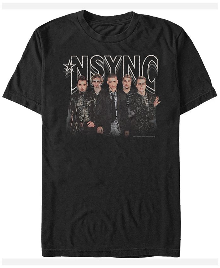 Мужская футболка N'Sync Glam Group с коротким рукавом Fifth Sun, черный
