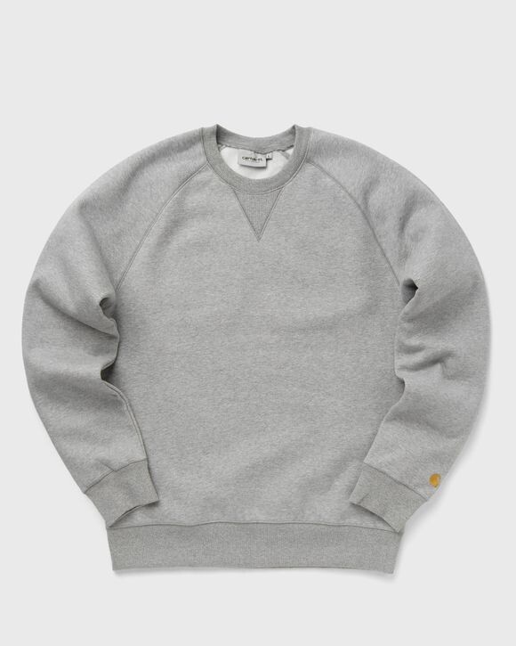 

Флис Carhartt Wip Chase Sweat, цвет grey heather / gold